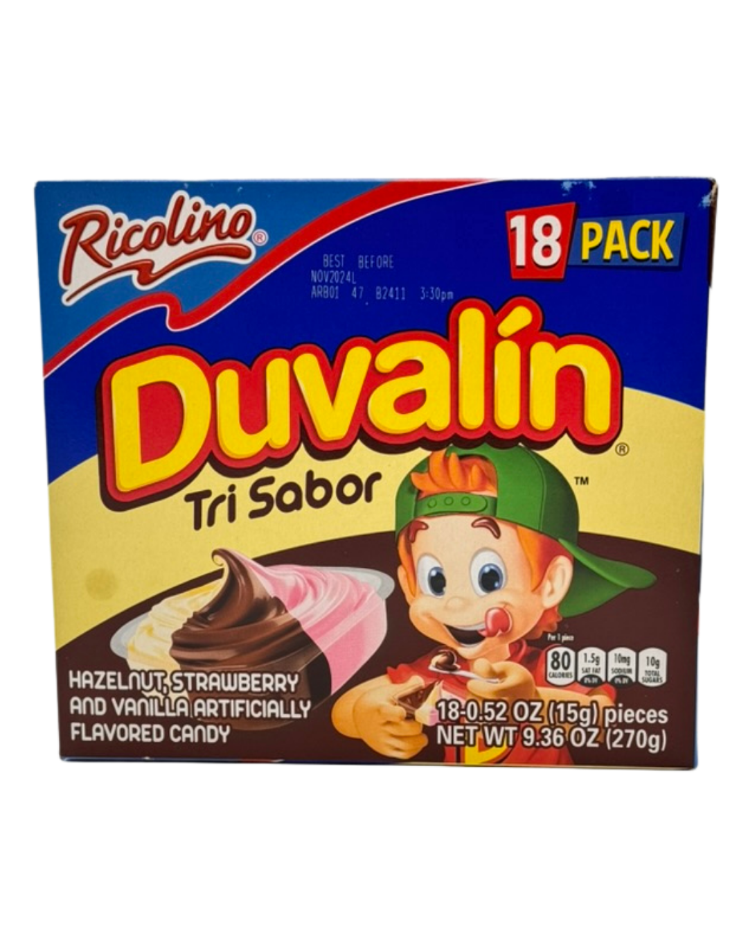Duvalin Tri-sabor 18uds.